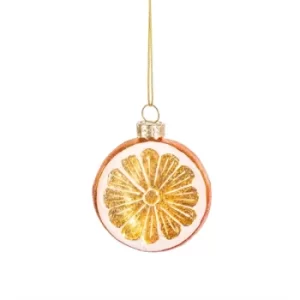 Image of Orange Slice Shaped Bauble