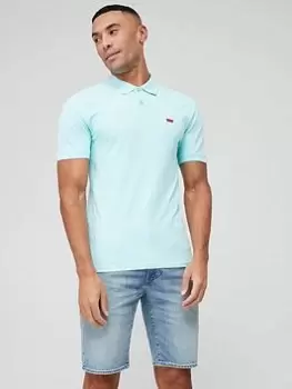 Image of Levis House Mark Logo Polo Shirt - Light Blue, Size S, Men