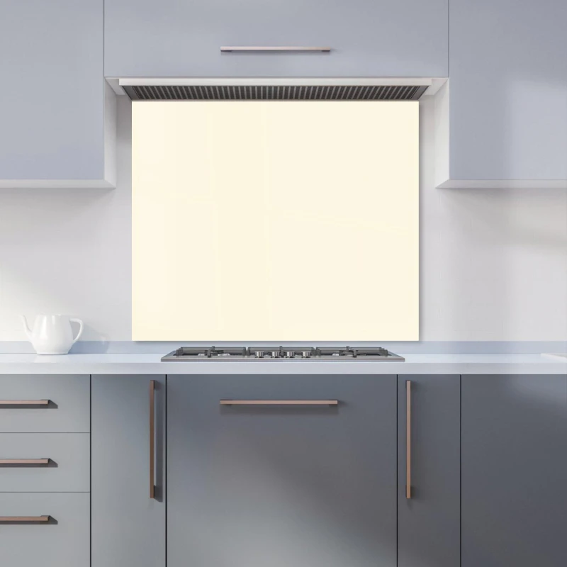 Image of Warren Reed - Designer Old Lace Kitchen Splashback in White Size: 900mm x 750mm White Unisex 900mm x 750mm