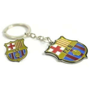 Image of Barcelona Crest Keyring and Badge Set