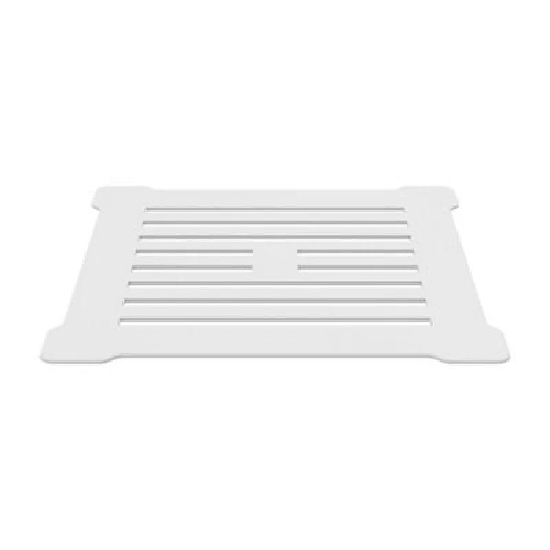 Image of Balterley Resin Slimline Shower Tray Grill Waste White White unisex