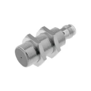 Image of Proximity Sensor, Inductive, Brass-nickel, Short Body, M18, Shielded, 8MM, DC, 3-Wire, PNP-NC, M12 Connector