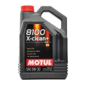 Image of MOTUL Engine oil 8100 X-CLEAN+ 5W30 109220