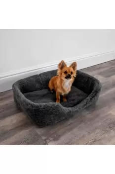Image of Merino Wool Pet Bed - grey