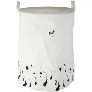 Image of Speckled Fabric Laundry Basket - Premier Housewares