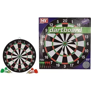 Image of M.Y 17" Dart Board and 6 Darts