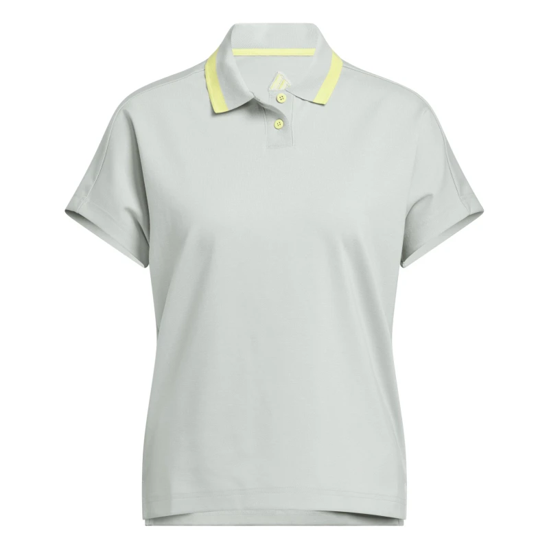 Image of adidas Womens Go-To 2Btn Short Sleeve Performance Polo Shirt Wonder Silve female 16 (XL)