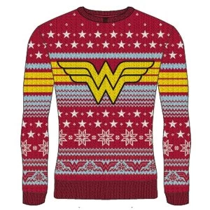 Image of DC Wonder Woman - Logo Unisex Christmas Jumper X-Large
