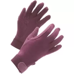 Image of Shires Unisex Adult Newbury Gloves (L) (Purple) - Purple