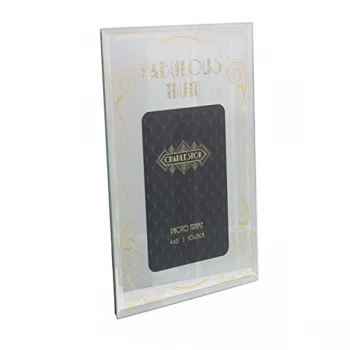 Image of 4" x 6" - Charleston Glass Photo Frame - Fabulous Mum