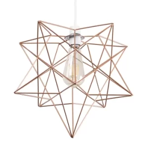 Image of Sadira Star Pendant Shade in Copper