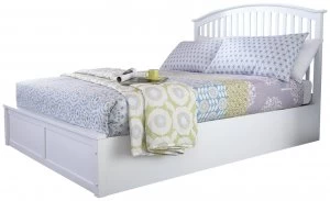 Image of GFW Madrid Ottoman Kingsize Bed Frame - White