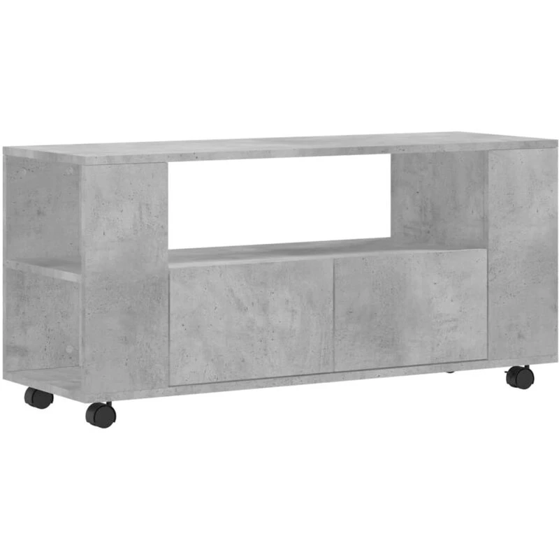 Image of VIDAXL TV Cabinet Concrete Grey 102x34.5x43cm Engineered Wood Vidaxl 8720845922306