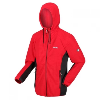 Image of Regatta Terota Full Zip Ribbed Fleece Hoddie - ChinseRd/Ash