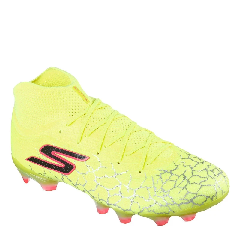 Image of Skechers SKX 01 Elite High Firm Ground Football Boots Yellow/Black male 3.5 (36.5)