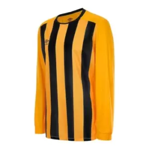 Image of Umbro Long Sleeve Stripe Jersey Mens - Orange