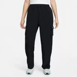 Image of Nike Sportswear Essential Womens High-Rise Woven Cargo Pants - Black