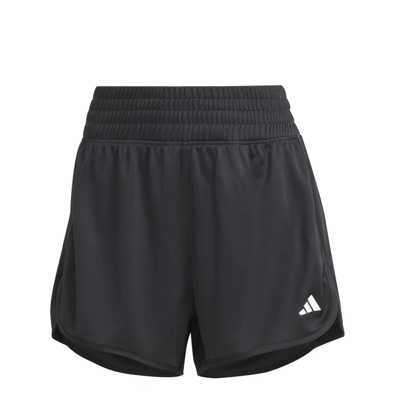 Image of Womens high-waisted knit shorts adidas Pacer Essentials Noir Female XL 5"