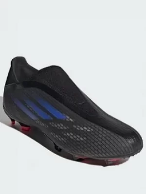 Image of Adidas Mens X Laceless Speedflow.3 Firm Ground Football Boot, Black, Size 9.5, Men