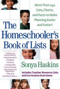 Image of The Homeschoolers Book of Lists by Sonya a Haskins Book