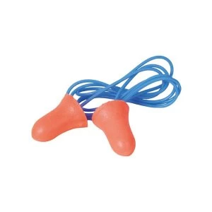 Image of Howard Leight Max Disposable Corded Earplugs Coral Polybag Pack 100 Pairs