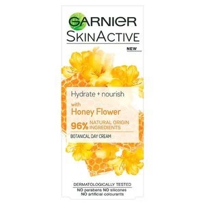 Image of Garnier Natural Honey Flower Moisturiser Dry Skin 50ml
