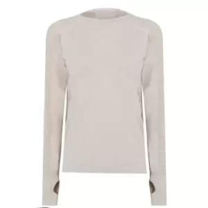 Image of Onzie Seamless Long Sleeve T Shirt - Beige