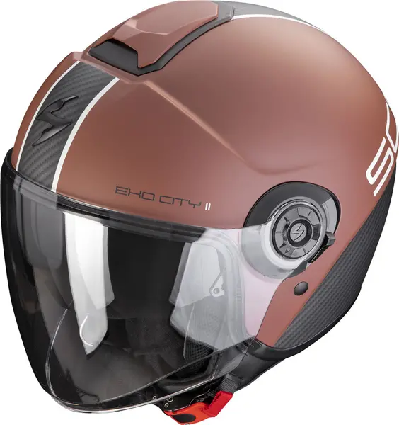 Image of Scorpion Exo-City II Carbo Dark Brown-Black Jet Helmet XL