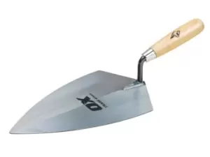 Image of OX Tools OX-T017528 OX Trade Brick Trowel Philadelphia - Wooden Handle 11" / 280mm