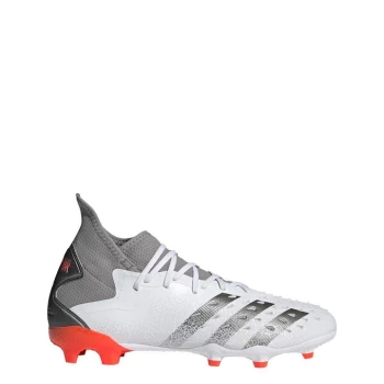 Image of adidas Predator Freak.2 Firm Ground Boots Mens - Cloud White / Iron Metallic /