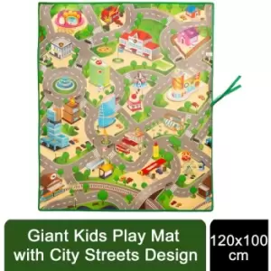 Image of PlayMat 120x100cm EVA Eddy Toys, Giant Kids Play Mat with City Streets Design