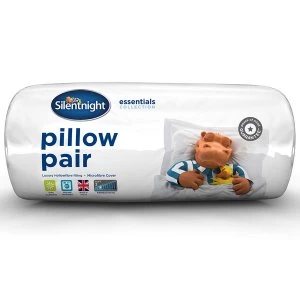 Image of Silentnight Essential Collection Hollowfibre Bed Pillows - Set of 2