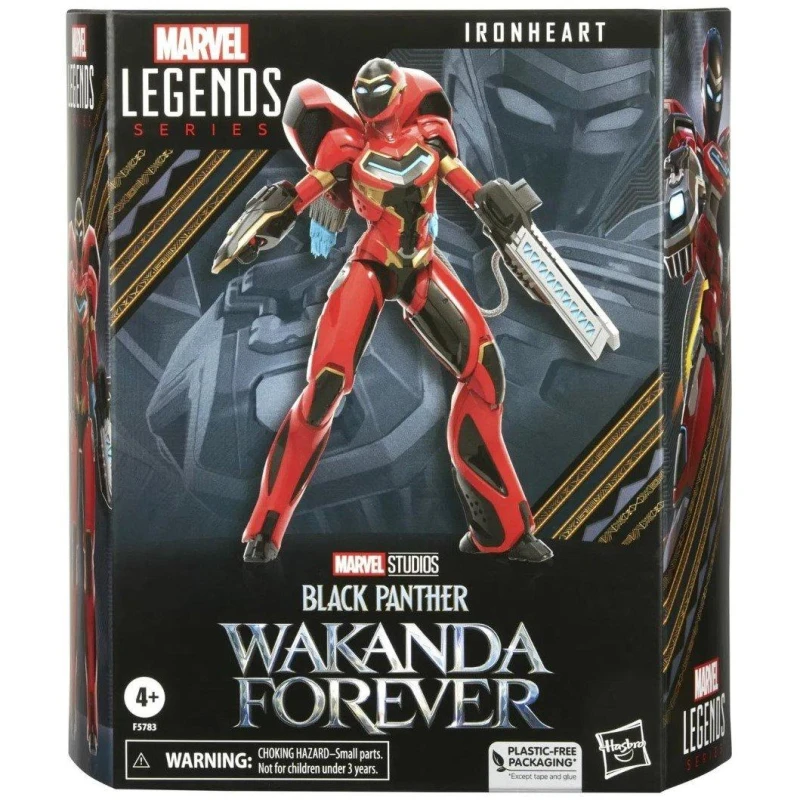 Image of Marvel Comics Hasbro Legends Black Panther Wakanda Forever Ironheart 6" Action Figure Toy Multi unisex One Size