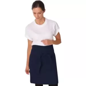 Image of Dennys Adults/Unisex Originals Waist Apron With Pocket (One Size) (Navy Blue) - Navy Blue