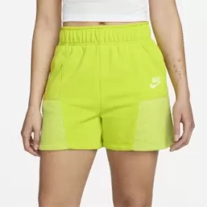 Image of Nike Air Womens Fleece Easy Shorts - Green