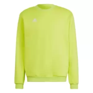 Image of adidas Entrada 22 Sweatshirt Mens - Team Semi Sol Yellow