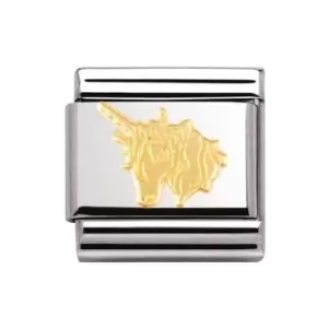 Image of Nomination Classic Gold Unicorn Charm