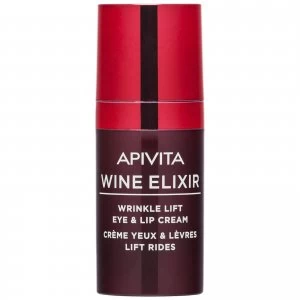 Image of Apivita Wine Elixir Wrinkle Lift Eye & Lip Cream 15ml