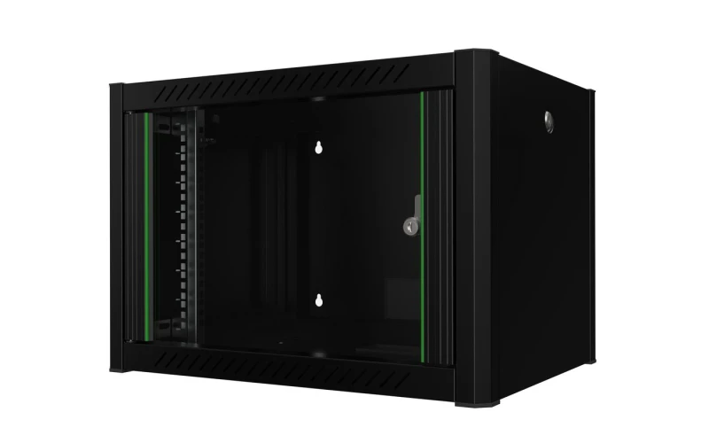 Image of Lanview RWP07U45BL rack cabinet 7U Wall mounted rack Black