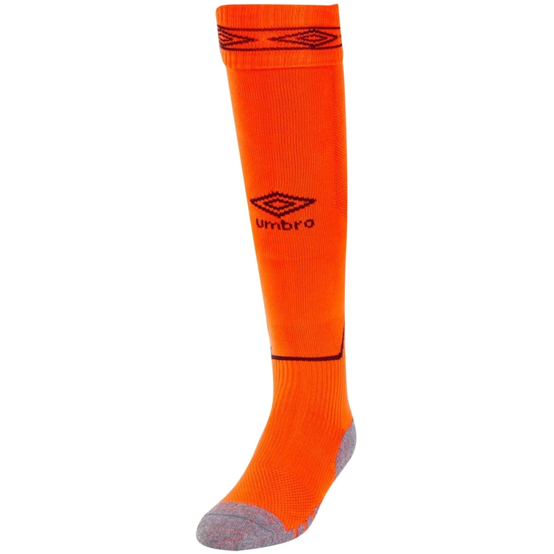 Image of Umbro Umbro Men Diamond Football Socks in Orange Size: large Orange L Male 5063107684974