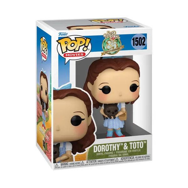 Image of The Wizard Of Oz Dorothy & Toto Vinyl Figurine 1502 Funko Pop! multicolour Onesize Unisex