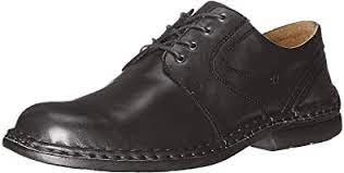 Image of Josef Seibel Black 'Walt' Lace Up Shoes - 7