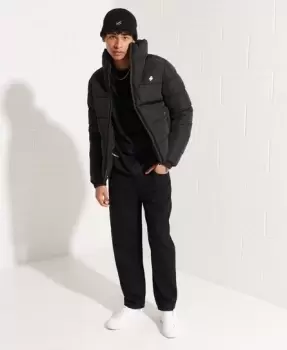 Image of Superdry Mens Non Hooded Sports Puffer Jacket Black - Size: M
