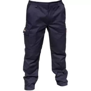 Image of Result Mens Stretch Work Trousers / Pants (32 Inch Leg Length) (36“) (Navy Blue) - Navy Blue