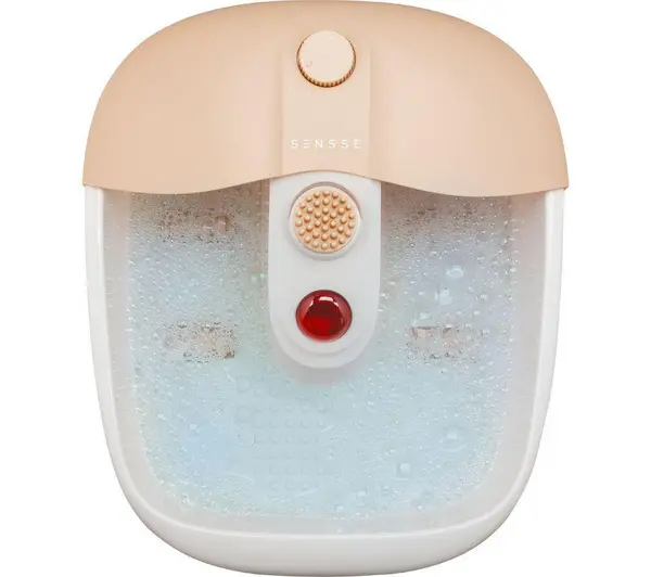 Image of SENSSE BEAUTY Oasis FS01 Foot Spa & Pedicure Kit - Nude & White, Cream,White 5020260115028