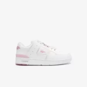 Image of Womens Lacoste Court Cage Synthetic Trainers Size 8 UK White