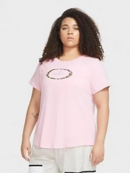 Image of Nike Nsw Femme Tee Pink Curve T-Shirt