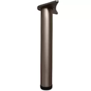 Image of Adjustable Breakfast Bar Worktop Support Table Leg 870mm - Colour Satin - Pack of 4
