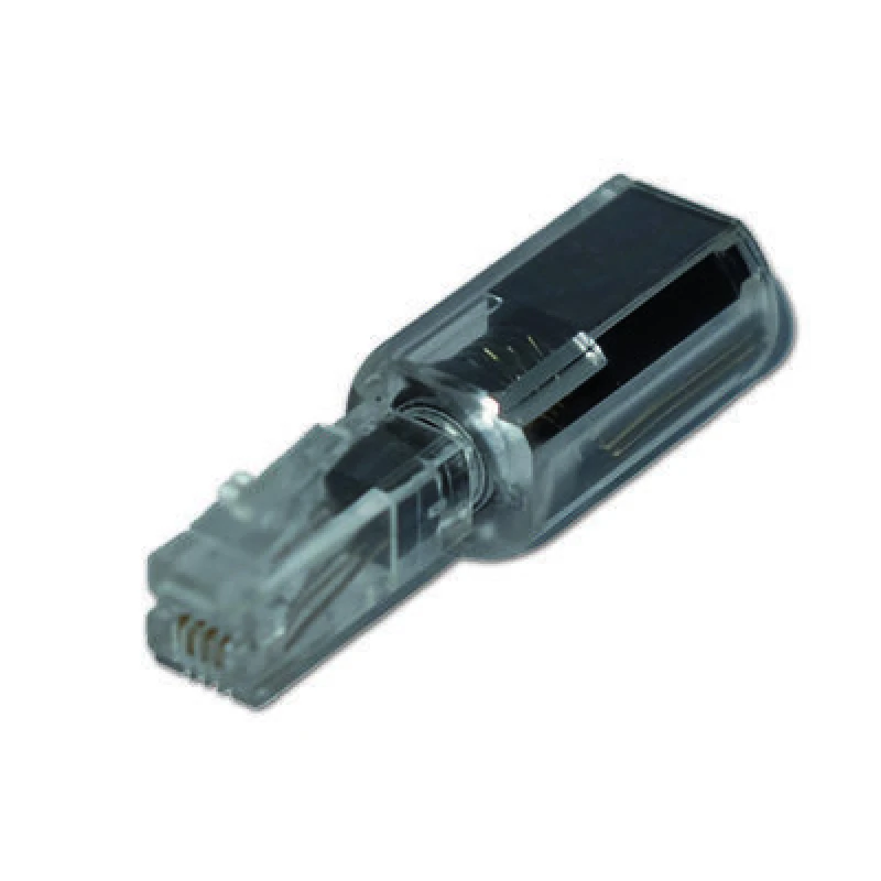 Image of MediaRange Anti-Twist adapter for telephones with plug-in handset. bla