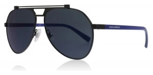 Image of Dolce & Gabbana DG2189 Sunglasses Black / Blue 01/96 61mm